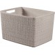 CURVER JUTE L 20L Körbchen 36 x 28 x 23 cm, taupe 01907-382