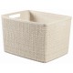 CURVER JUTE L 20L Körbchen 36 x 28 x 23 cm, beige 01907-885