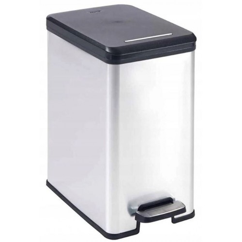 CURVER SLIM BIN 25L Treteimer 25 x 39,3 x 45,4 cm silber metallic 02339-582