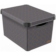 CURVER ART DECO L Dekorative Aufbewahrungsbox 39,5 x 29,5 x 24 cm 04711-A68