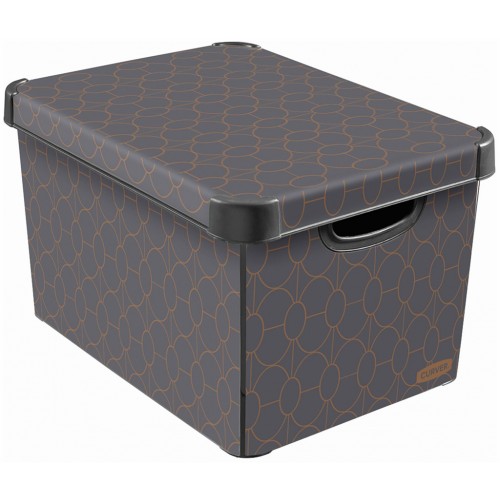 CURVER ART DECO L Dekorative Aufbewahrungsbox 39,5 x 29,5 x 24 cm 04711-A68