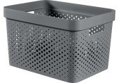 CURVER INFINITY 17L Aufbewahrungsbox 36 x 27 x 22 cm, dunkelgrau 04740-G43