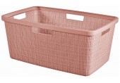 CURVER JUTE 46L Wäschekorb 59 x 39 x 26 cm, rosa 08091-204