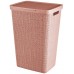 CURVER JUTE 58L Wäschesammler 43 x 34 x 60 cm, rosa 08093-204