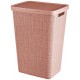 CURVER JUTE 58L Wäschesammler 43 x 34 x 60 cm, rosa 08093-204