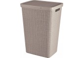 CURVER JUTE 58L Wäschesammler 43 x 34 x 60 cm, taupe 08093-382