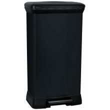 CURVER DECO BIN 50L Rechteckiger Treteimer 39 x 29 x 73 cm schwarz 02162-929