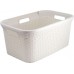 CURVER STYLE 45L Wäschekorb 59,2 x 38 x 27 cm, creme 00708