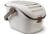 CURVER RATTAN Transportbox für Kleintiere 51 x 38 x 33 cm creme 00616-P16