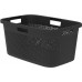 CURVER TERRAZZO 47L Wäschekorb 60 x 40 x 28 cm schwarz 08092-B79