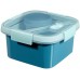 CURVER SMART TO GO 1,1L Lunchbox mit Besteck 16x16x9cm blau 00950-Y33