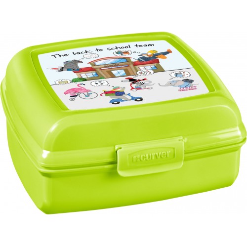 CURVER BACK TO SCHOOL 0,9L Sandwichbox, Lunchbox 13,7 x 13,6 x 6,5 cm 02276-B83 CURVER BACK TO SCHOOL 0,9L Sandwichbox, Lunchbox 13,7 x 13,6 x 6,5 cm 02276-B83