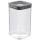 CURVER DRY CUBE 2,3L Vorratsdose 11,8x11,8x24,5cm transparent/grau 03512-840