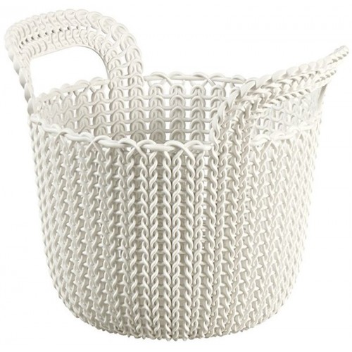 CURVER KNIT XS 3L Aufbewahrungskorb rund 23 x 19 x 19 cm creme 03671-X64