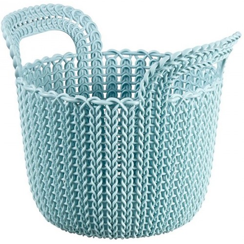 CURVER KNIT XS 3L Korb rund 23x19x19 cm graublau 03671-X60 CURVER KNIT XS 3L Korb rund 23x19x19 cm graublau 03671-X60