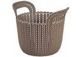 CURVER KNIT XS 3L Aufbewahrungskorb rund 23 x 19 x 19 cm braun 03671-X59