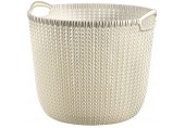 CURVER KNIT L 30L Aufbewahrungskorb rund 39 x 39 x 33 cm, creme 03673-X54