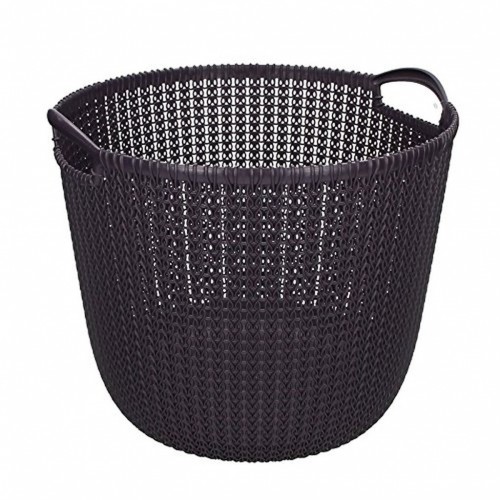 CURVER KNIT L Wäschekorb rund 30 L purple 03673-X66