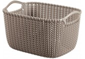 CURVER KNIT S 8L Aufbewahrungskorb 30 x 22 x 17 cm braun 03674-X59