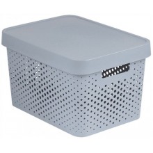 CURVER INFINITY 17L Aufbewahrungsbox mit Deckel 36 x 22 x 27 cm grau 04742-099