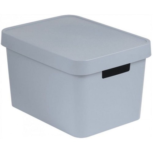 CURVER INFINITY 17L Aufbewahrungsbox mit Deckel 36 x 22 x 27 cm grau 04743-099