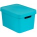 CURVER INFINITY 17L Aufbewahrungsbox mit Deckel 36 x 22 x 27 cm blau 04743-X34