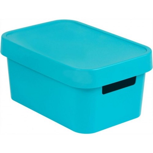 CURVER INFINITY 4,5L Aufbewahrungsbox mit Deckel 27 x 12 x 19 cm blau 04746-X34