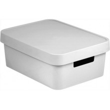 CURVER INFINITY 11L Aufbewahrungsbox mit Deckel 36 x 14 x 27 cm weiß 04752-N23