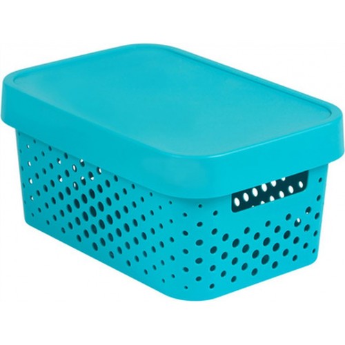 CURVER INFINITY 4,5L Aufbewahrungsbox mit Deckel 27 x 12 x 19 cm blau 04760-X33 CURVER INFINITY 4,5L Aufbewahrungsbox mit Deckel 27 x 12 x 19 cm blau 04760-X33