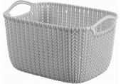 CURVER KNIT S 8L Aufbewahrungskorb 30 x 22 x 17 cm grau 03674-099