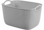 CURVER KNIT L 19L Aufbewahrungskorb 40 x 30 x 23 cm grau 03670-099