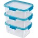 CURVER SMART FRESH 3x1,2L 20x15x26cm transparent/blau 08997-284