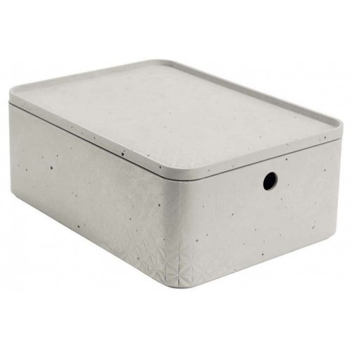 CURVER BETON M 8L Aufbewahrungsbox mit Deckel 34x25x13cm 04777-021