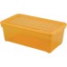 CURVER TEXTILE Box "S" 13 x 34 x 20 cm, 5,7 l transparent- orange 03003-250