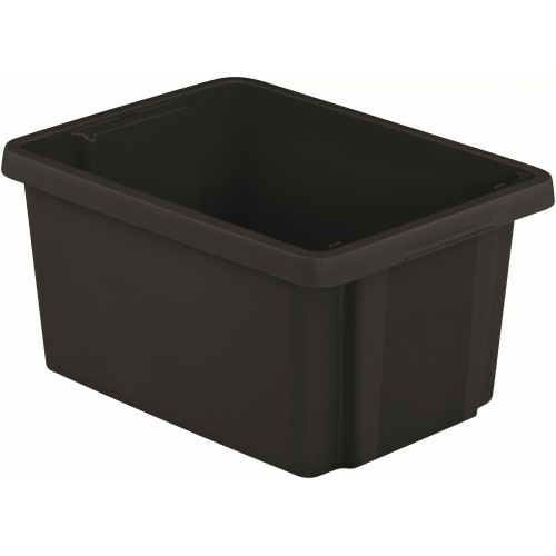 CURVER Essentials Mehrzweck Stapel-Box 20L schwarz 00750-101