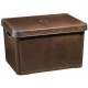 CURVER LEATHER L Dekorative Aufbewahrungsbox 39,5 x 29,5 x 25 cm braun 04711-D12