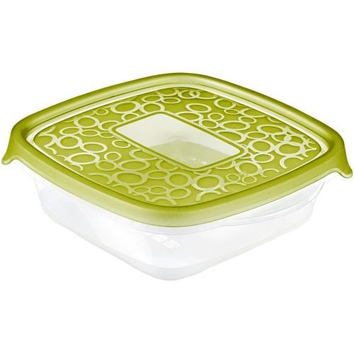 CURVER TAKE AWAY 2 Frischhaltedosen 11 x 16 x 18cm, 0,6l transp./grün , 00469-313