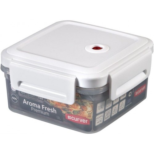Curver  AROMA FRESH Premium, 15 x 15 x 8,1 cm, 1,1 L, quadratisch, 00375-540