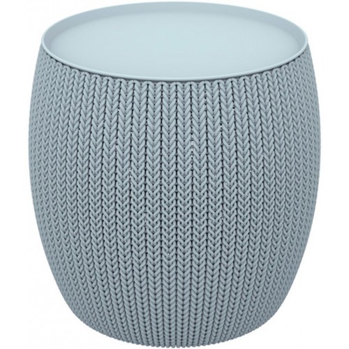 KETER KNIT Tisch mit Stauraum, 40,6 x 40,6 x 41,4 cm, blau 17203083