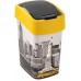 CURVER FLIP BIN NEW YORK 25L Abfallbehälter 47 x 26 x 34 cm gelb/grau 02171-N27