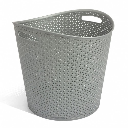 CURVER Wäschekorb RATTAN MY STYLE 39 x 39 x 37 cm, 30l silber 00715-087