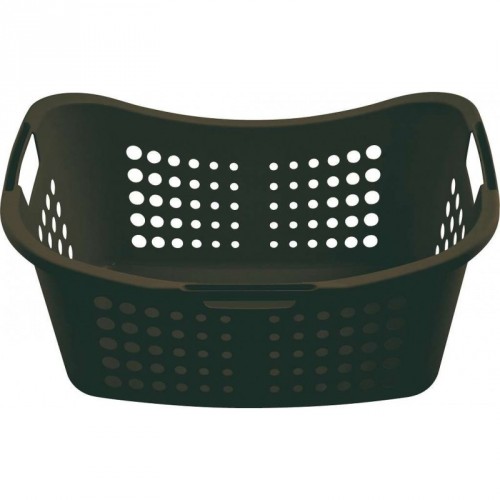 CURVER Wäschekorb VICTORIA, 24,4 x 59 x 38,5 cm, 50 l, dunkelbraun, 00048-210
