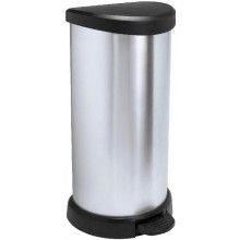 CURVER DECO BIN 40L Treteimer 30,9 x 34,9 x 69,7 cm silber metallic 02150-582