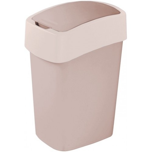 CURVER Mülleimer FLIP BIN Klappdeckel, 47 x 26 x 34 cm, 25 l, savana, 02171-844