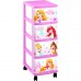 CURVER Schubladenturm - Regal Disney PRINCESS 67,5 x 35,1 x 26,4 cm, pink 00066-P64