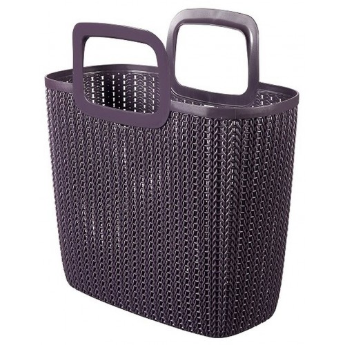CURVER Knit Shopping Bag Einkaufstasche mit 2 Henkel twilight purple
