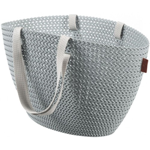 CURVER KNIT EMILY Einkaufskorb 50 x 30 x 24 cm grau-balu 03680-X60