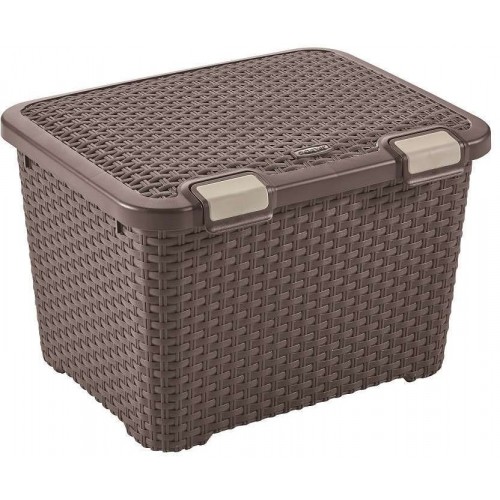 CURVER STYLE 43L Aufbewahrungsbox mit Deckel 49,5 x 39,7 x 33 cm dunkelbraun 00711-210