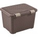 CURVER STYLE 43L Aufbewahrungsbox mit Deckel 49,5 x 39,7 x 33 cm dunkelbraun 00711-210