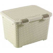 CURVER STYLE 43L Aufbewahrungsbox mit Deckel 49,5 x 39,7 x 33 cm creme 00711-885
